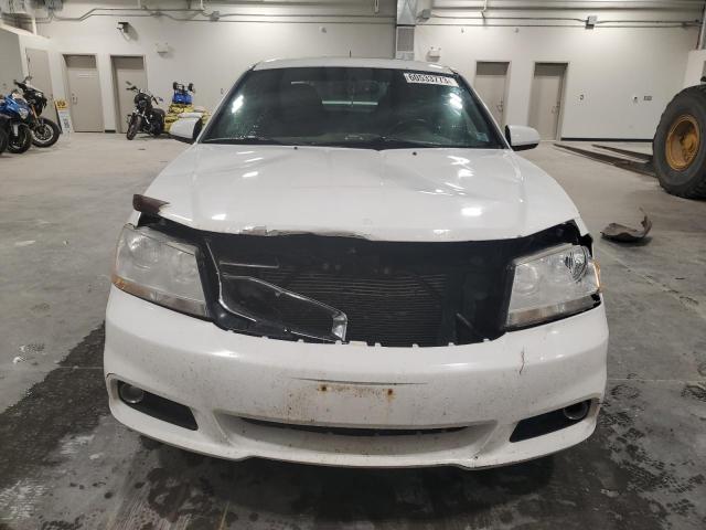 1C3CDZCB8CN293404 - 2012 DODGE AVENGER SXT WHITE photo 5