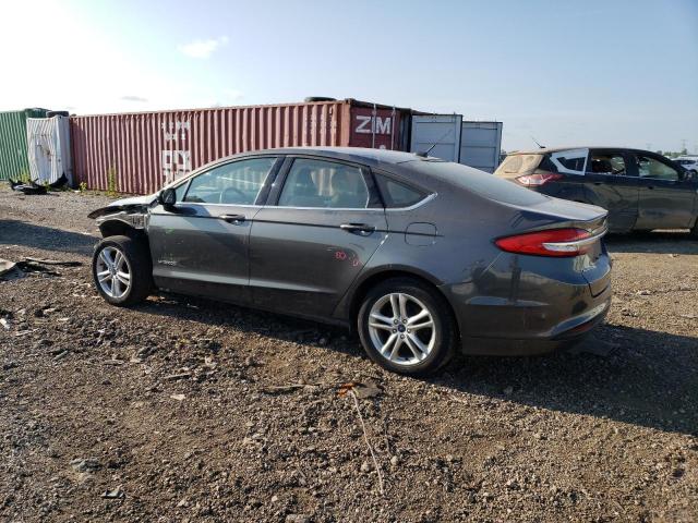 3FA6P0UU8JR265744 - 2018 FORD FUSION S HYBRID GRAY photo 2