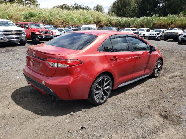 JTDS4RCE1LJ049635 - 2020 TOYOTA COROLLA SE BURGUNDY photo 3