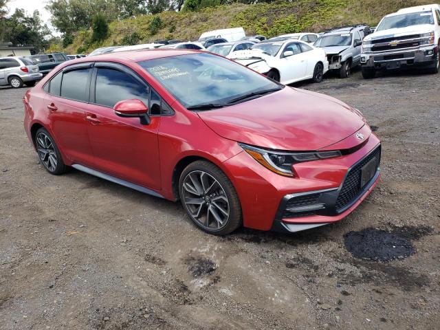 JTDS4RCE1LJ049635 - 2020 TOYOTA COROLLA SE BURGUNDY photo 4