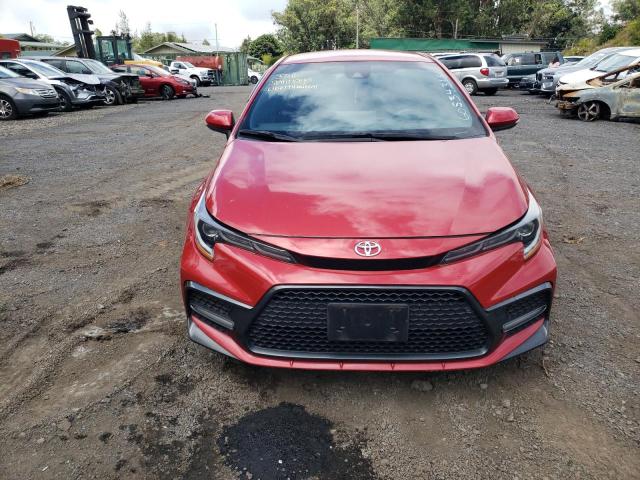 JTDS4RCE1LJ049635 - 2020 TOYOTA COROLLA SE BURGUNDY photo 5