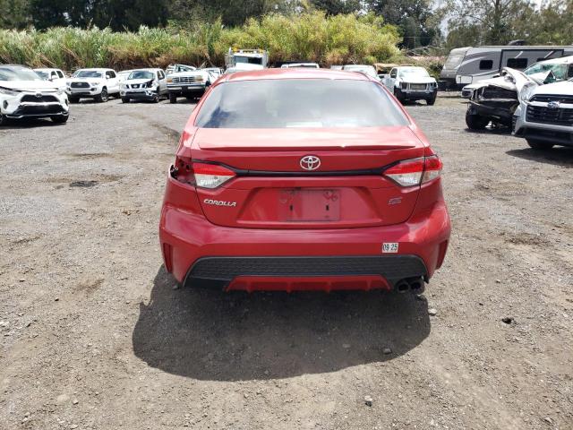 JTDS4RCE1LJ049635 - 2020 TOYOTA COROLLA SE BURGUNDY photo 6