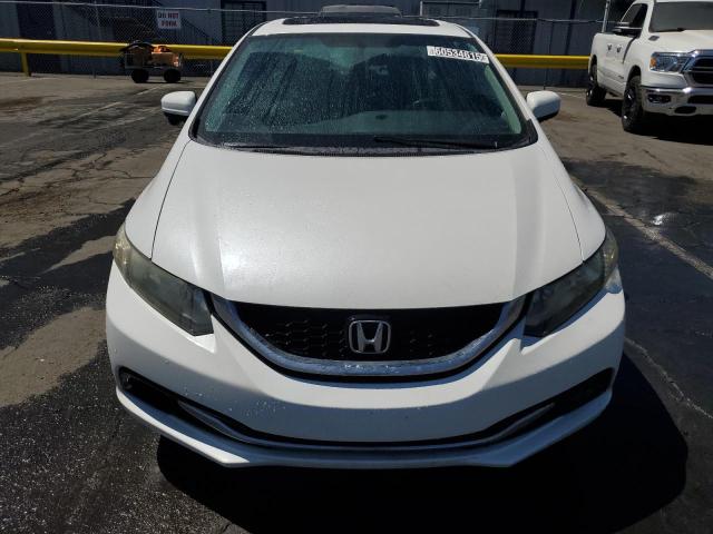 19XFB2F97EE205612 - 2014 HONDA CIVIC EXL WHITE photo 5