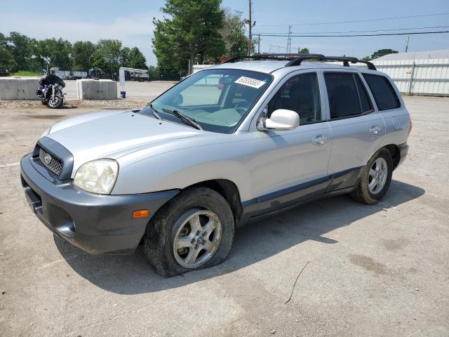 KM8SC83D21U078542 - 2001 HYUNDAI SANTA FE GLS SILVER photo 1