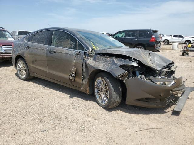 3FA6P0HD1FR304983 - 2015 FORD FUSION SE GRAY photo 4