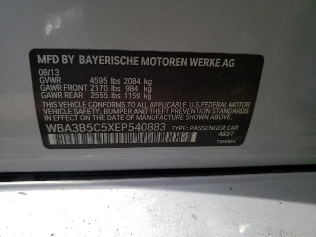 WBA3B5C5XEP540883 - 2014 BMW 328 XI SULEV SILVER photo 12