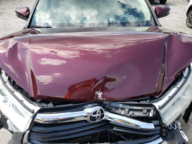 5TDJKRFH4GS250798 - 2016 TOYOTA HIGHLANDER XLE Qəhvəyi foto 12