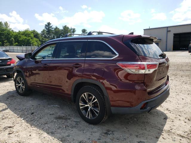 5TDJKRFH4GS250798 - 2016 TOYOTA HIGHLANDER XLE Qəhvəyi foto 2