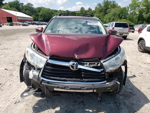 5TDJKRFH4GS250798 - 2016 TOYOTA HIGHLANDER XLE Qəhvəyi foto 5