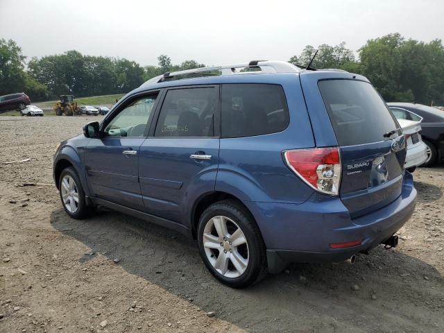 JF2SHAGC2BH748388 - 2011 SUBARU FORESTER TOURING BLUE photo 2