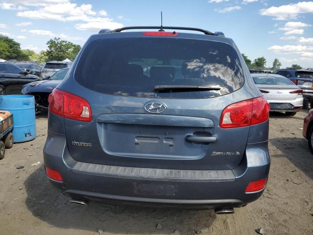 5NMSG13D97H092471 - 2007 HYUNDAI SANTA FE GLS BLUE photo 6