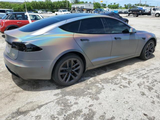 5YJSA1E51NF470546 - 2022 TESLA MODEL S წითელი ფოტო 3