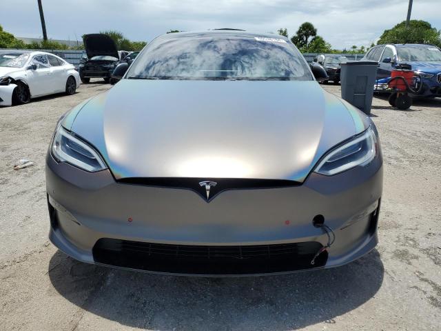 5YJSA1E51NF470546 - 2022 TESLA MODEL S RED photo 5