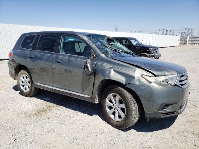 5TDZA3EH2DS039521 - 2013 TOYOTA HIGHLANDER BASE GRAY photo 4