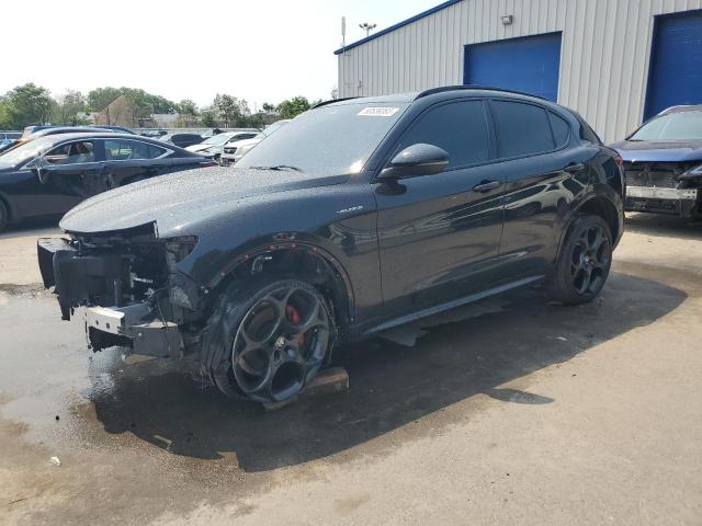 ZASPAKBNXN7D38883 - 2022 ALFA ROMEO STELVIO TI შავი ფოტო 1