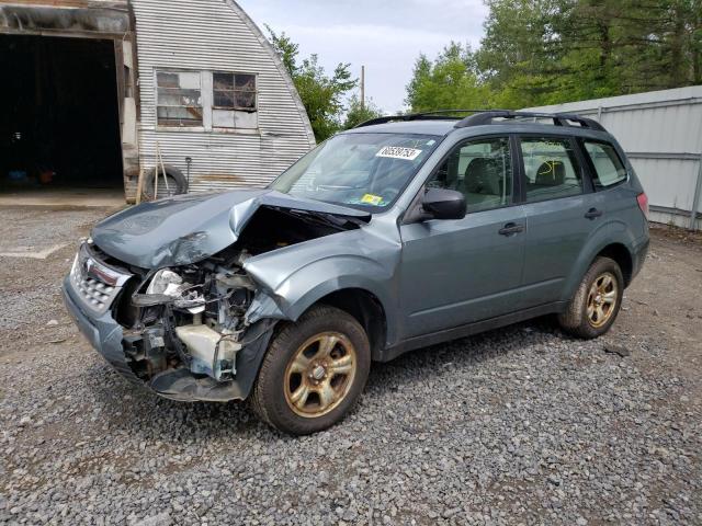 JF2SHABC2BG749215 - 2011 SUBARU FORESTER 2.5X TEAL photo 1