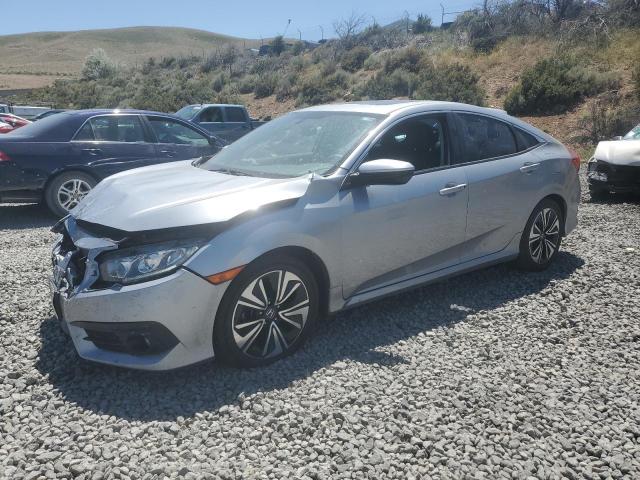 JHMFC1F77JX025187 - 2018 HONDA CIVIC EXL SILVER photo 1