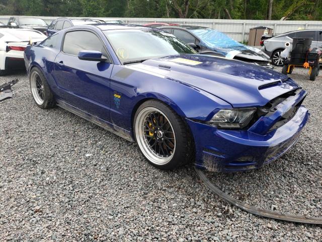 1ZVBP8CF8D5209057 - 2013 FORD MUSTANG GT BLUE photo 4