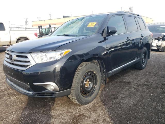 5TDBK3EH3DS247342 - 2013 TOYOTA HIGHLANDER BASE Noir photo 1