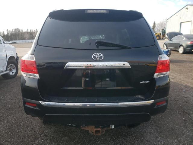 5TDBK3EH3DS247342 - 2013 TOYOTA HIGHLANDER BASE Noir photo 6