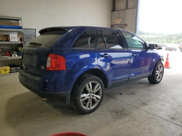 2FMDK4JC3DBA51035 - 2013 FORD EDGE SEL BLUE photo 3