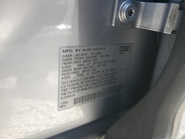 WA1VAAF79HD001272 - 2017 AUDI Q7 PRESTIGE SILVER photo 12