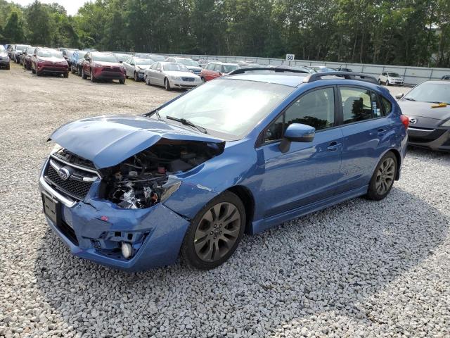 JF1GPAT66F8290650 - 2015 SUBARU IMPREZA SPORT BLUE photo 1