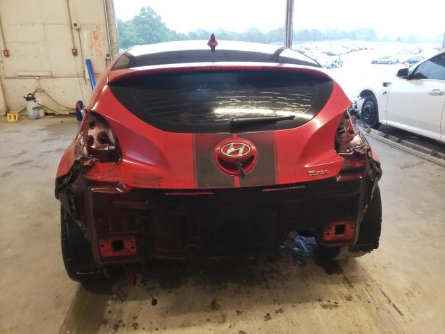 KMHTC6AE1DU156754 - 2013 HYUNDAI VELOSTER TURBO RED photo 6