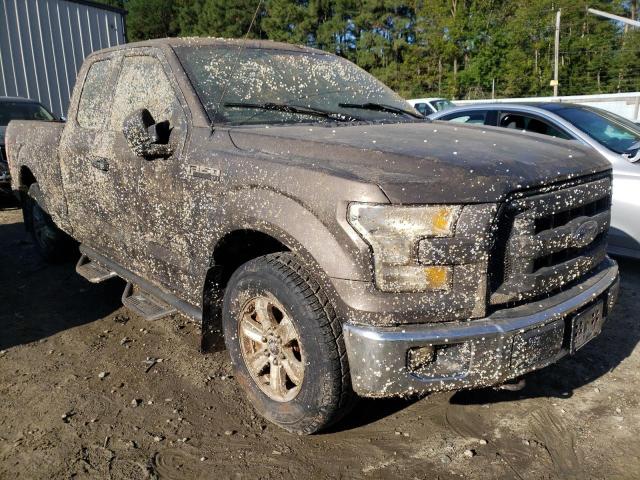 1FTEX1EP6GFD07628 - 2016 FORD F150 SUPER CAB GRAY photo 1