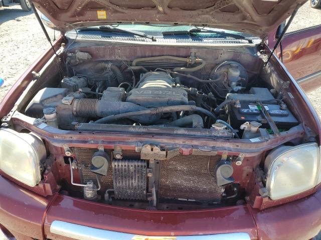 5TBBT44114S452982 - 2004 TOYOTA TUNDRA ACCESS CAB SR5 BURGUNDY photo 11