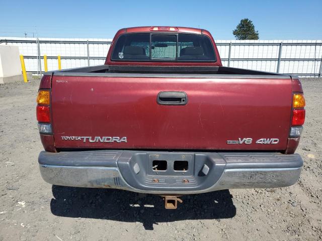5TBBT44114S452982 - 2004 TOYOTA TUNDRA ACCESS CAB SR5 BURGUNDY photo 6