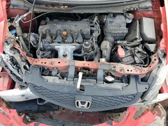2HGFG3B56DH527611 - 2013 HONDA CIVIC LX RED photo 11