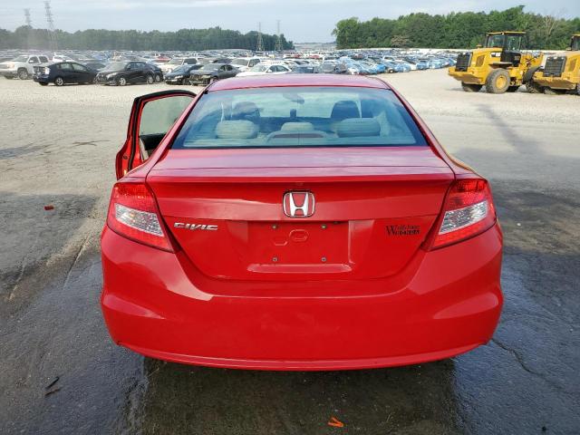 2HGFG3B56DH527611 - 2013 HONDA CIVIC LX RED photo 6