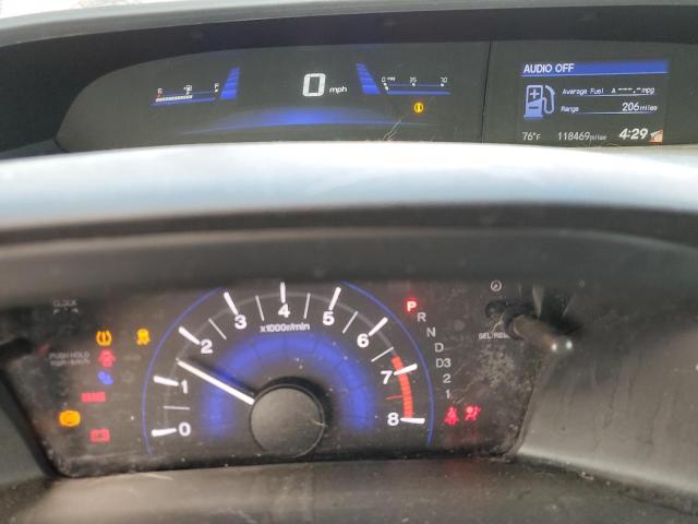 2HGFG3B56DH527611 - 2013 HONDA CIVIC LX RED photo 9