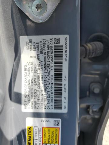 2HGFE1E52PH473038 - 2023 HONDA CIVIC SI Сірий фото 13