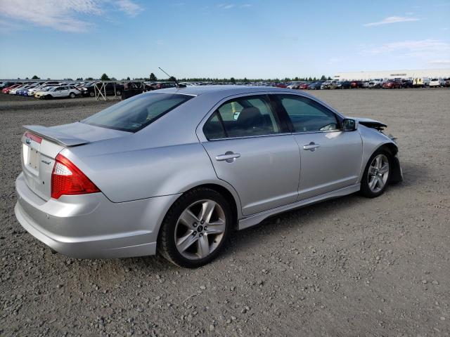 3FAHP0KC4CR176985 - 2012 FORD FUSION SPORT SILVER photo 3