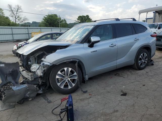 5TDGARAH2MS503536 - 2021 TOYOTA HIGHLANDER HYBRID XLE SILVER photo 1