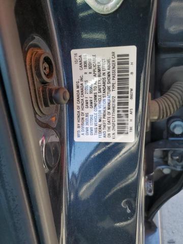 2HGFC1F77HH631672 - 2017 HONDA CIVIC EXL ლურჯი ფოტო 12