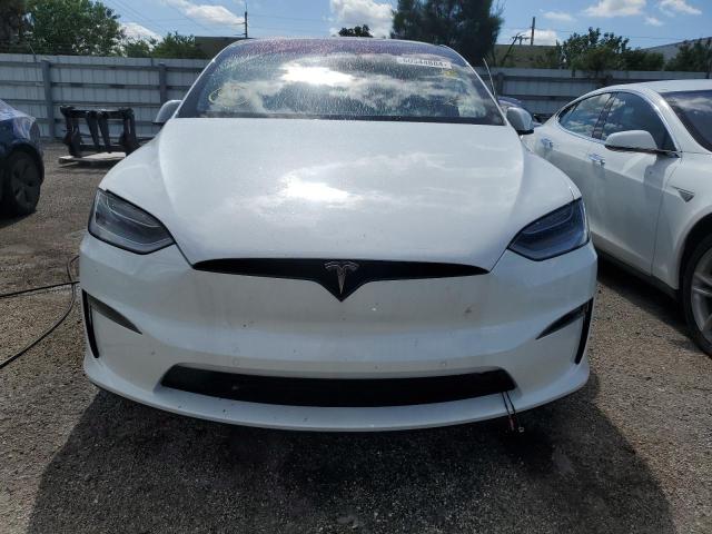 7SAXCBE5XPF365726 - 2023 TESLA MODEL X WHITE photo 5