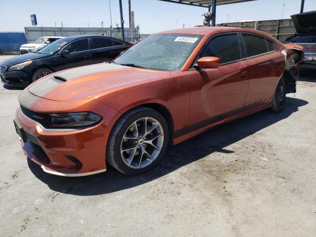 2C3CDXHG9MH581337 - 2021 DODGE CHARGER GT ORANGE photo 1