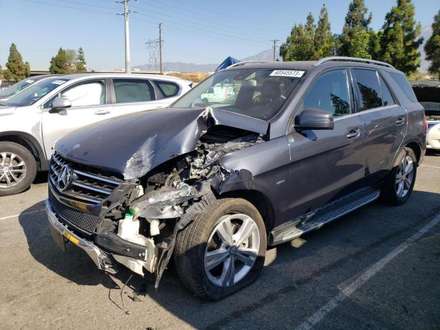 4JGDA5HB9CA065537 - 2012 MERCEDES-BENZ ML 350 4MATIC CHARCOAL photo 1