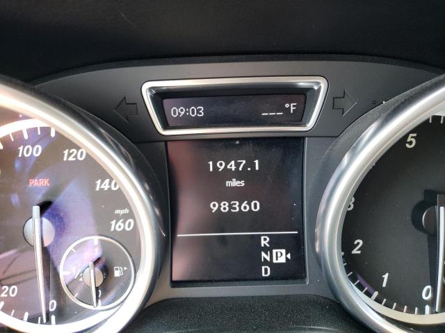 4JGDA5HB9CA065537 - 2012 MERCEDES-BENZ ML 350 4MATIC CHARCOAL photo 9