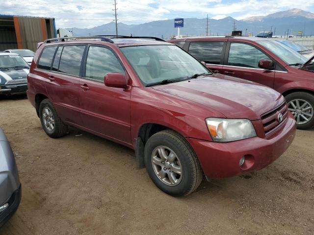 JTEEP21A970229125 - 2007 TOYOTA HIGHLANDER SPORT RED photo 4