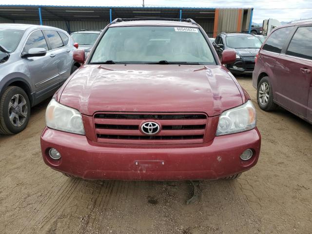 JTEEP21A970229125 - 2007 TOYOTA HIGHLANDER SPORT RED photo 5