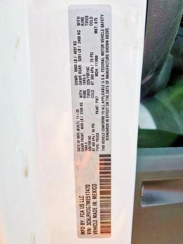 3C6LRVDG7ME517470 - 2021 RAM PROMASTER 2500 HIGH WHITE photo 14