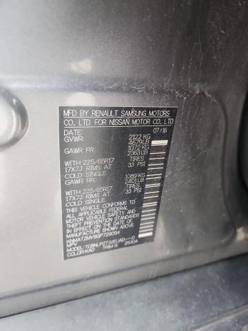 KNMAT2MV9GP729094 - 2016 NISSAN ROGUE S 灰色 照片 12