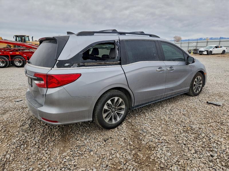 5FNRL6H63PB048629 - 2023 HONDA ODYSSEY EXL SILVER photo 3