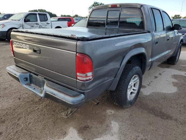 1B7HL38XX2S660664 - 2002 DODGE DAKOTA QUAD SPORT GRAY photo 3