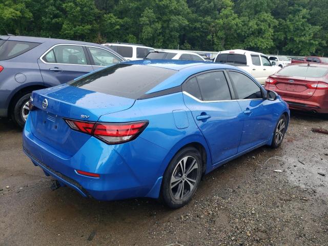 3N1AB8CV9LY211053 - 2020 NISSAN SENTRA SV BLUE photo 3