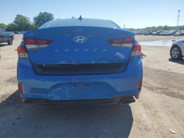 5NPE34AF7JH613938 - 2018 HYUNDAI SONATA SPORT BLUE photo 6